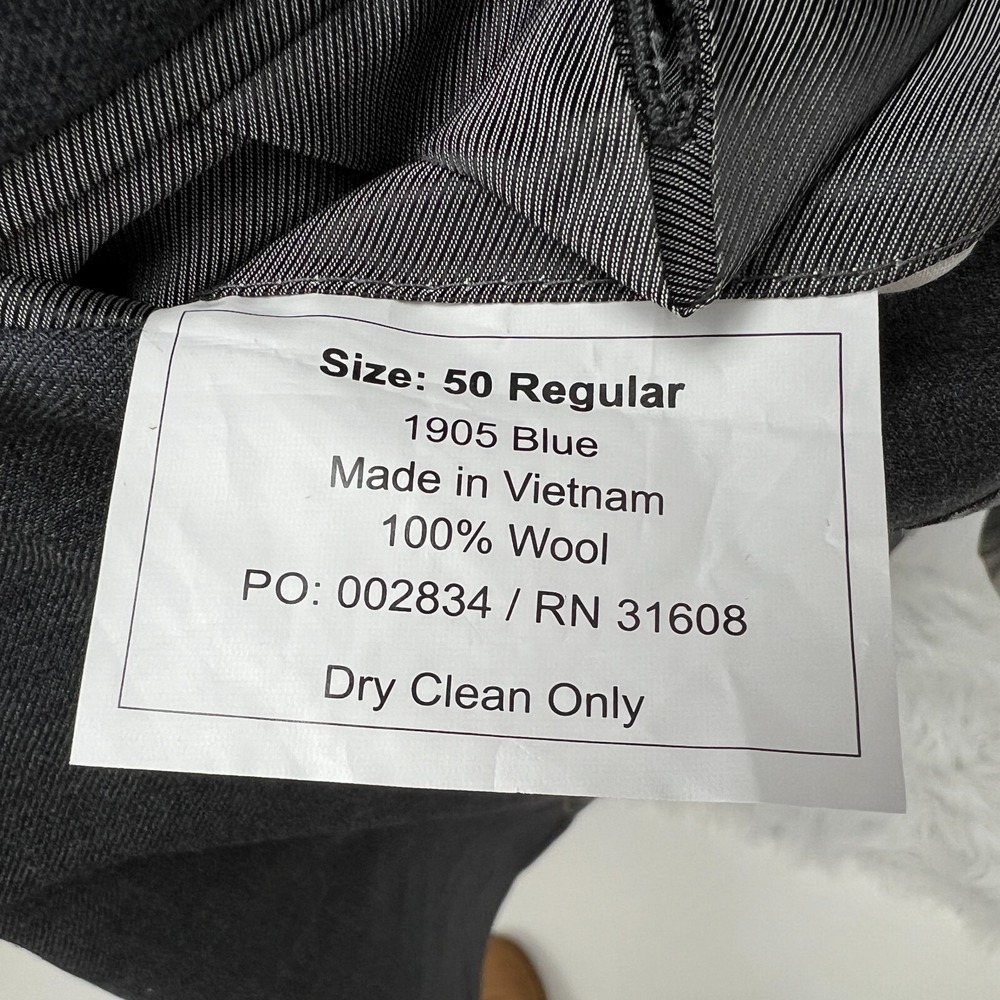 Jos A Bank 1905 Men Sz 50R Sport Coat Blazer Jacket Tailored Fit Wool Gray - Picture 8 of 16